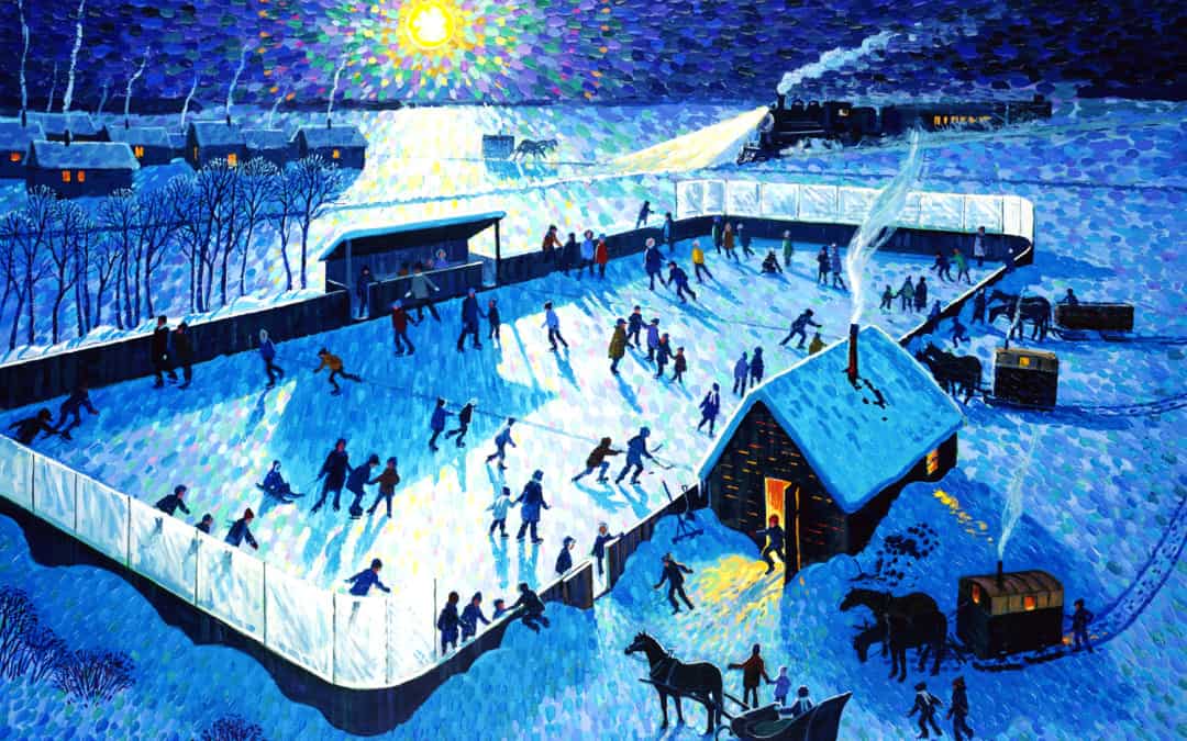 Skating Rink by Moonlight